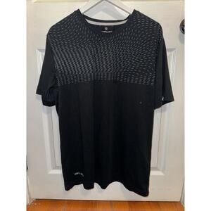 Heimplanet Men’s Black Print T Shirt Size 2XL Coolever Stream Cotton Blend